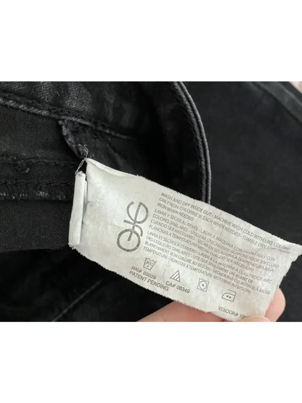 Bandolino Amy Jeans Womens 18 Black Denim Straight Slimming Stretch Mid Rise